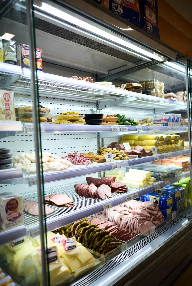 Çok Katlı Şarküteri Teşhir Dolabı 180 cm