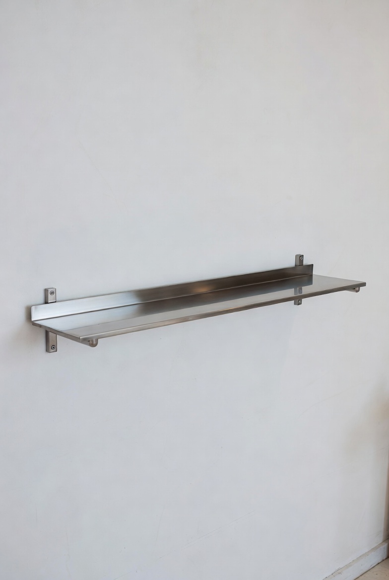 Duvar Tipi Paslanmaz Çelik Raf 120 cm